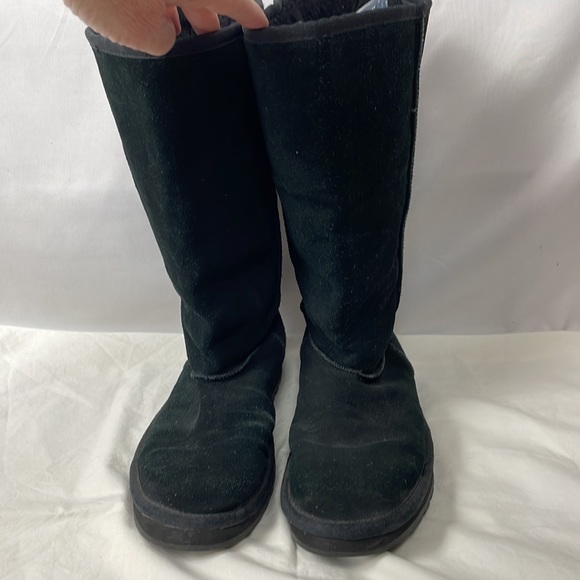 Skechers Australia Black Fur Lined Mid-Calf Winter Boots - Size 9 - Picture 4 of 12